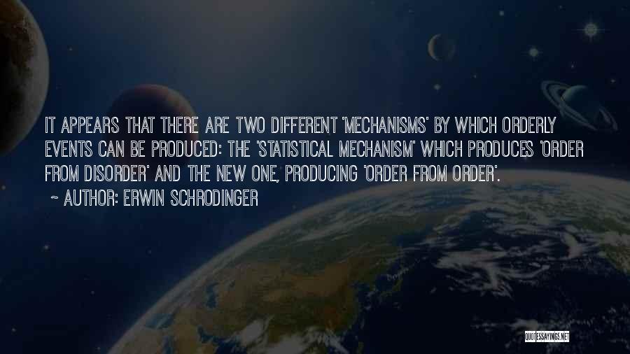 Orderly Quotes By Erwin Schrodinger