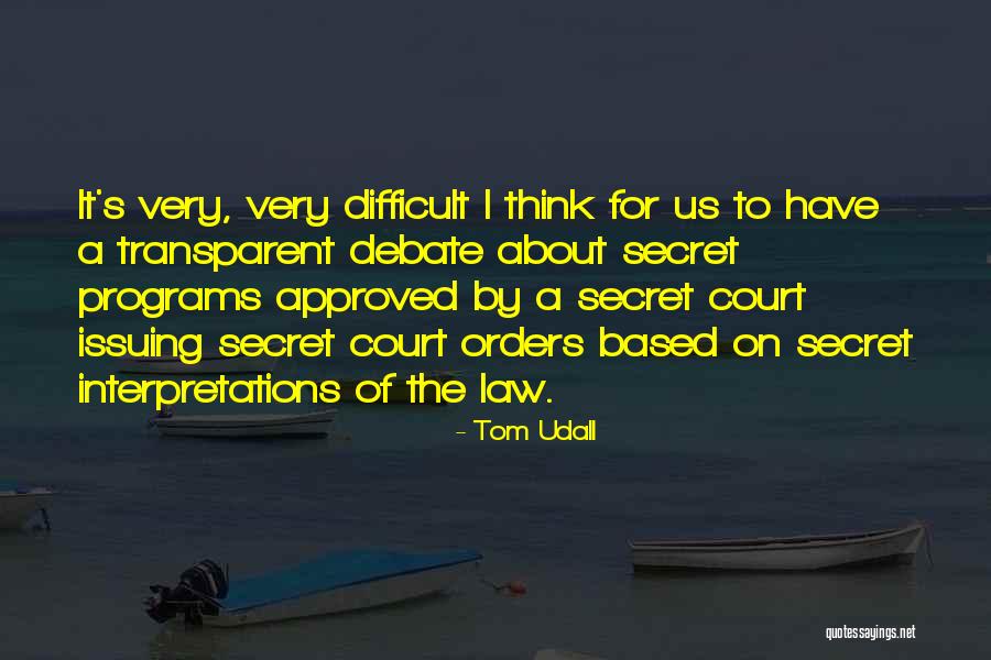 Orders On Quotes By Tom Udall Orders On Quotes By Tom Udall