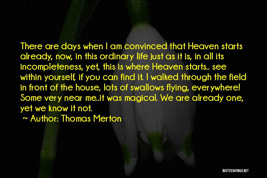 Ordinary Days Quotes By Thomas Merton