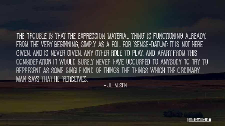 Ordinary Things Quotes By J.L. Austin Ordinary Things Quotes By J.L. Austin