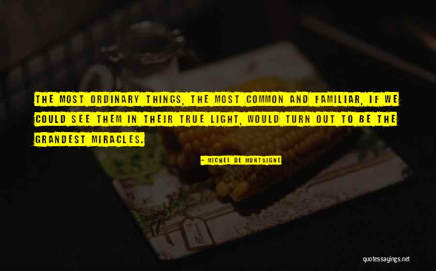 Ordinary Things Quotes By Michel De Montaigne