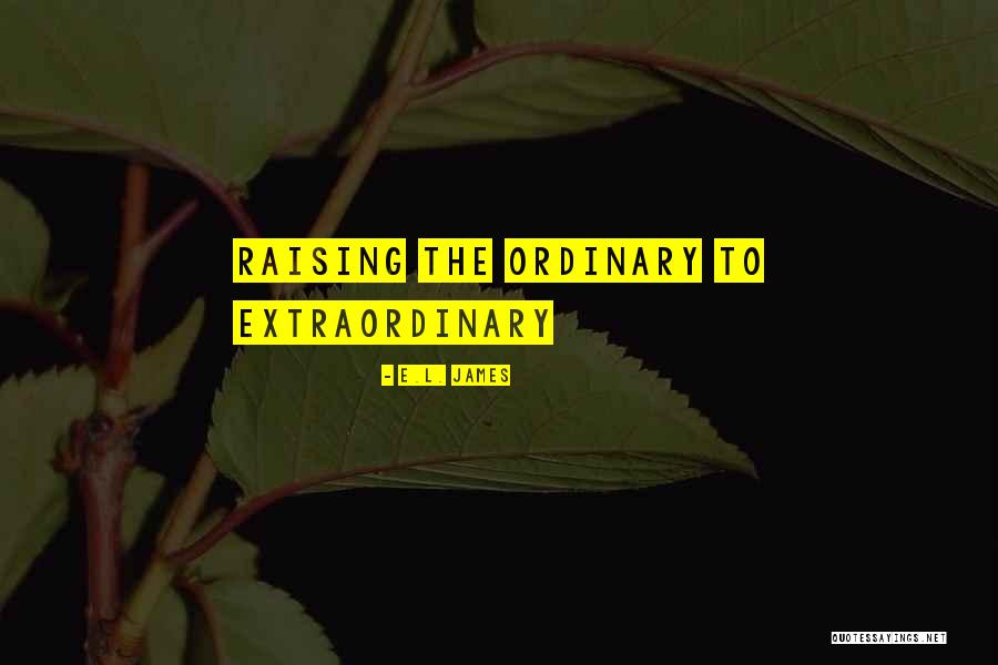 Ordinary To Extraordinary Quotes By E.L. James Ordinary To Extraordinary Quotes By E.L. James