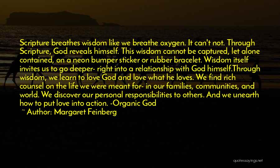 Organic Love Quotes By Margaret Feinberg