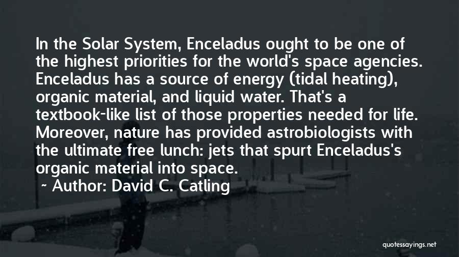 Organic Material Quotes By David C. Catling