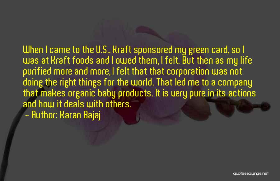 Organic Products Quotes By Karan Bajaj