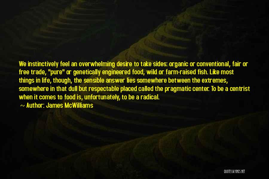 Organic Quotes By James McWilliams