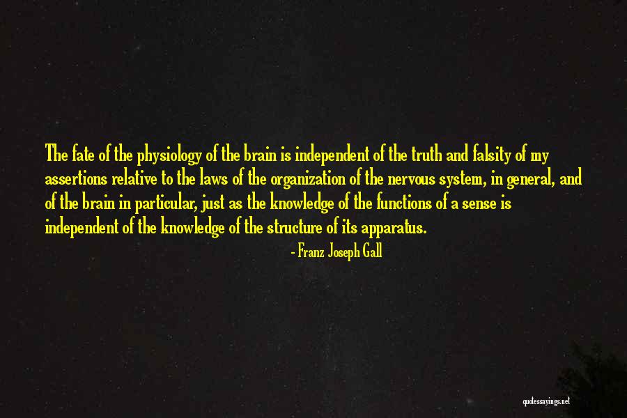 Organization And Structure Quotes By Franz Joseph Gall Organization And Structure Quotes By Franz Joseph Gall