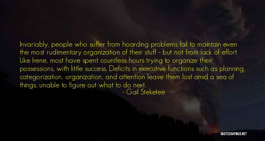 Organization And Success Quotes By Gail Steketee Organization And Success Quotes By Gail Steketee
