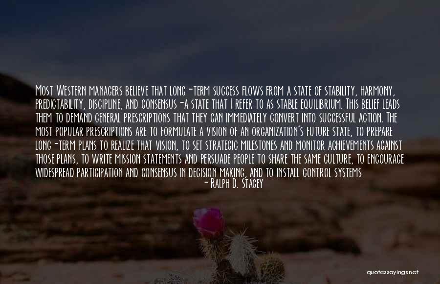 Organization And Success Quotes By Ralph D. Stacey Organization And Success Quotes By Ralph D. Stacey