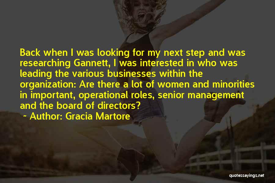 Organization Management Quotes By Gracia Martore