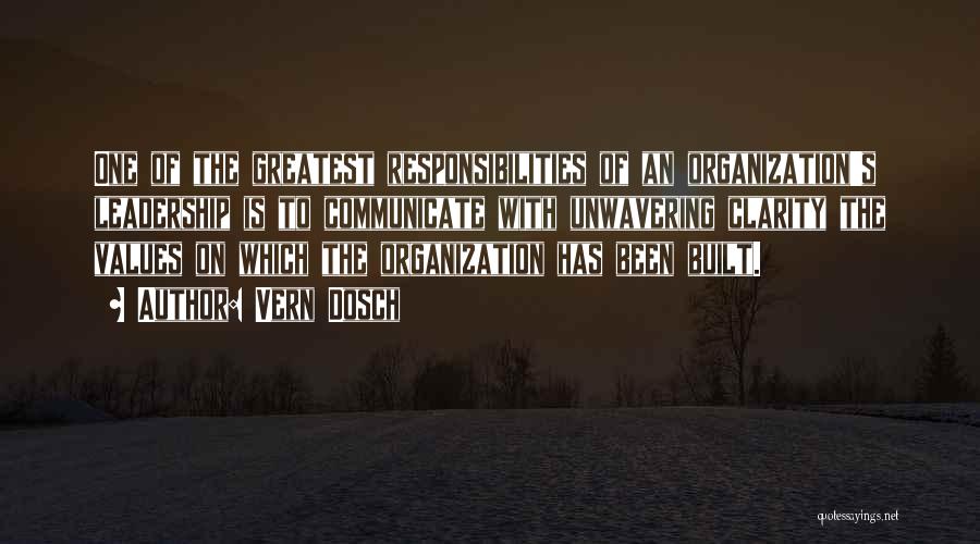 Organizational Leadership Quotes By Vern Dosch