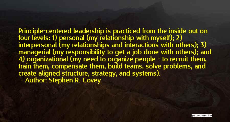 Organizational Structure Quotes By Stephen R. Covey