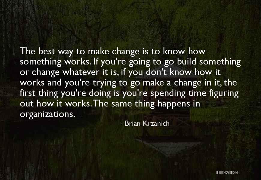 Organizations And Change Quotes By Brian Krzanich