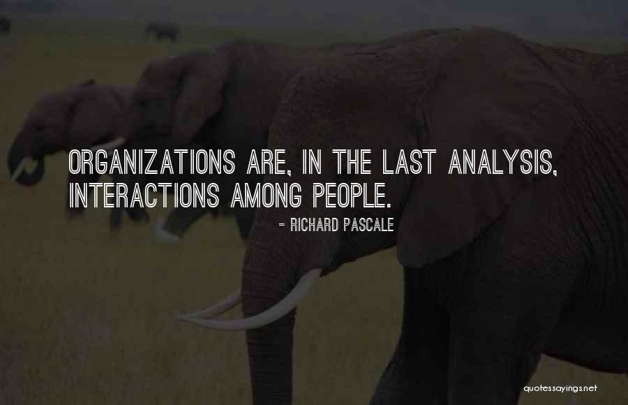 Organizations Quotes By Richard Pascale