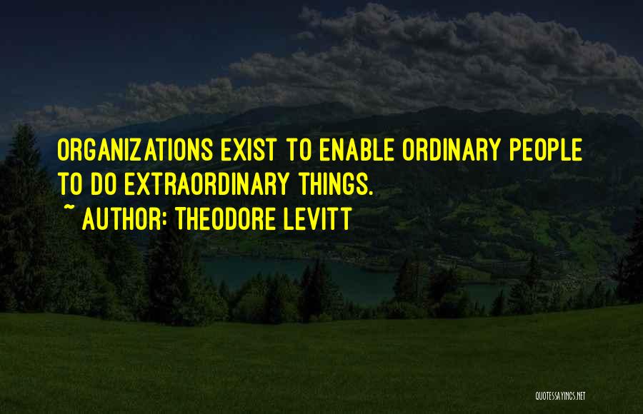 Organizations Quotes By Theodore Levitt