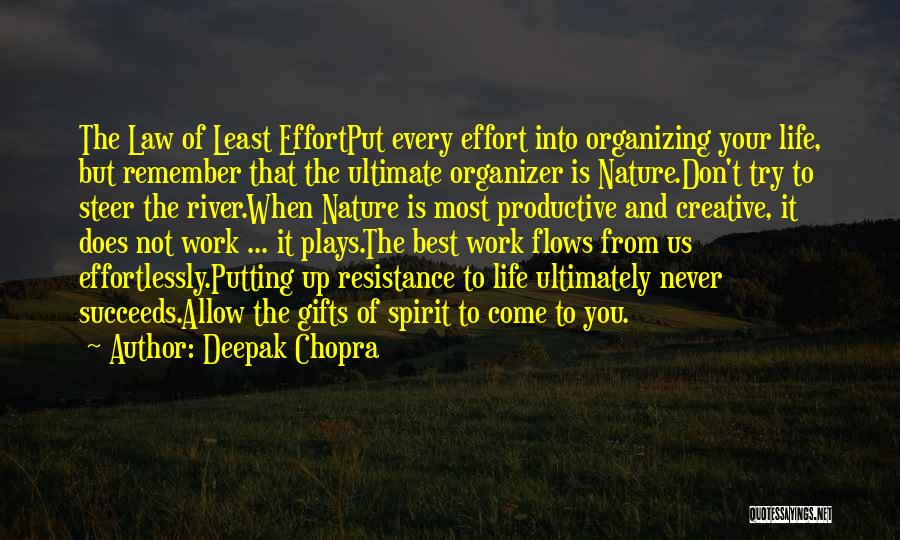 Organizer Quotes By Deepak Chopra