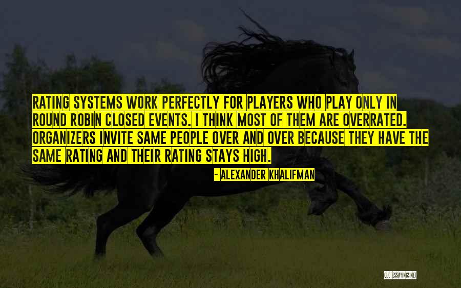 Organizers Quotes By Alexander Khalifman