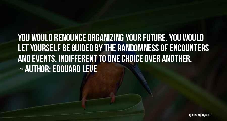 Organizing Yourself Quotes By Edouard Leve