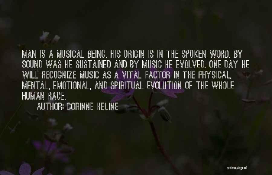 Origin Of Man Quotes By Corinne Heline
