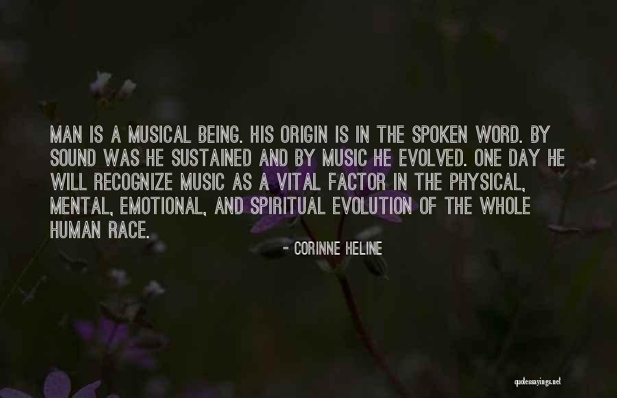 Origin Of Man Quotes By Corinne Heline