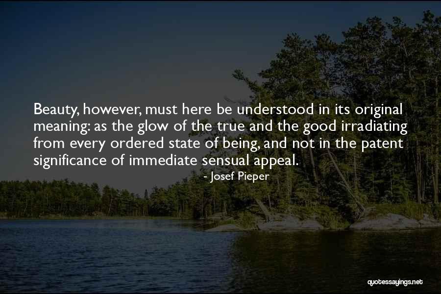 Original Beauty Quotes By Josef Pieper