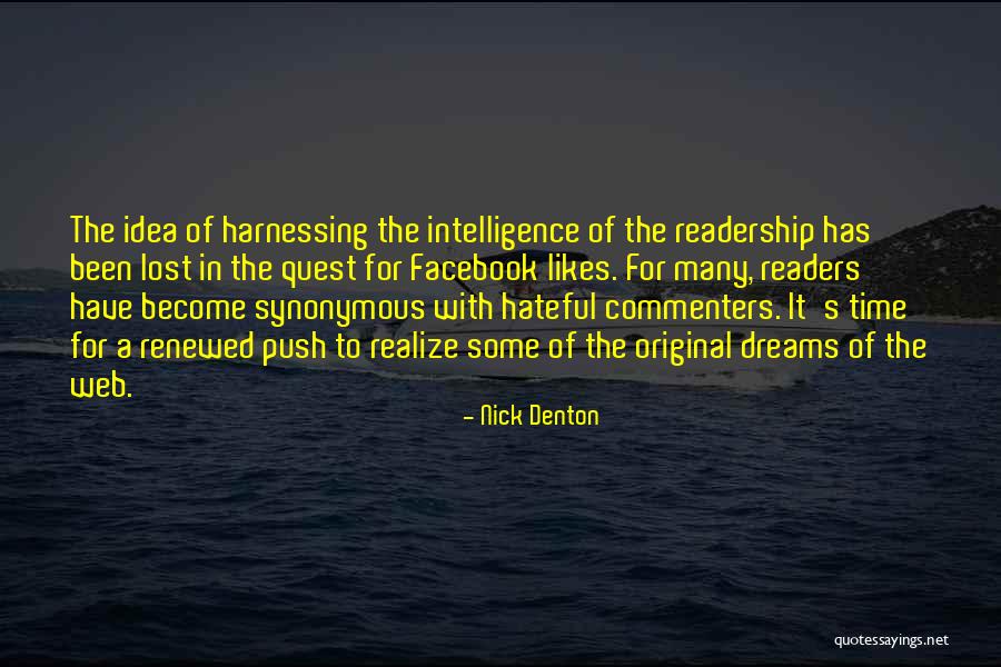Original Idea Quotes By Nick Denton