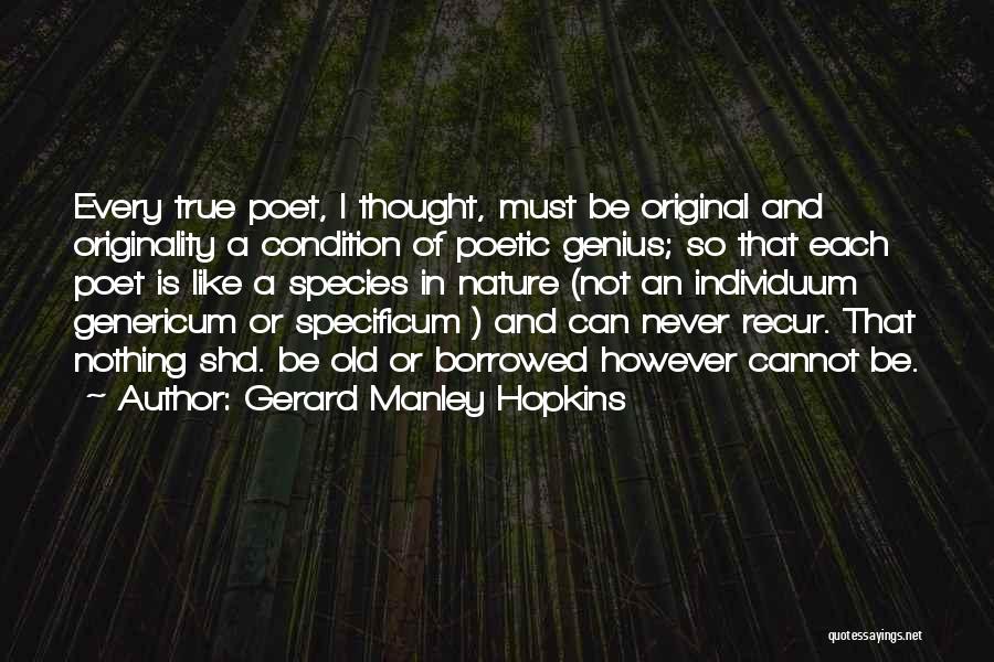 Original Thought Quotes By Gerard Manley Hopkins