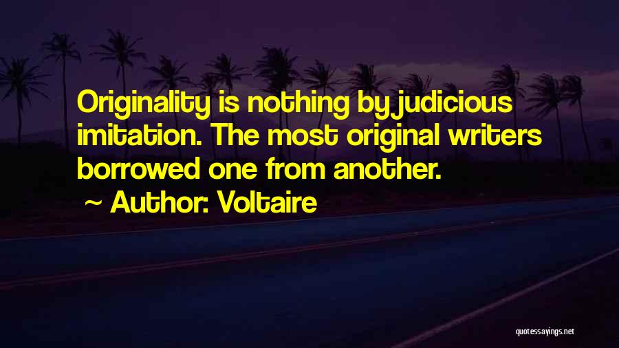 Original Vs Imitation Quotes By Voltaire