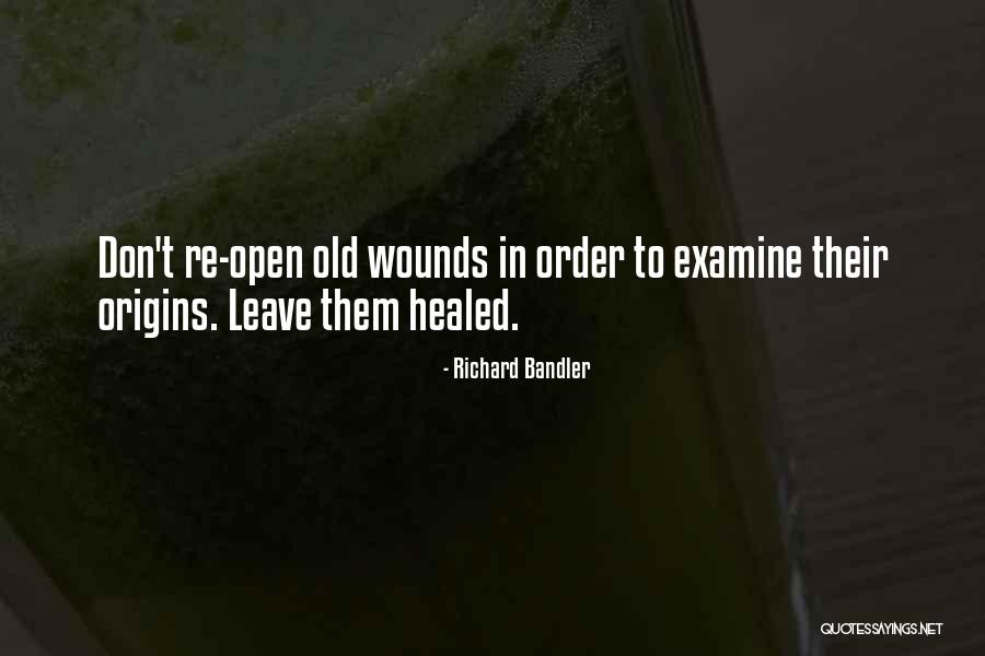 Origins Quotes By Richard Bandler Origins Quotes By Richard Bandler