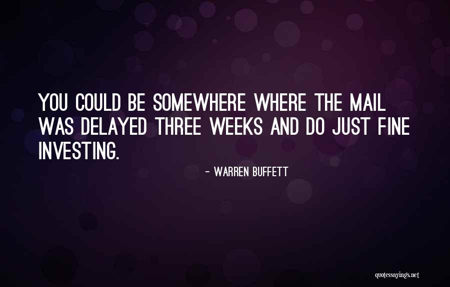 Oropesa Spain Quotes By Warren Buffett