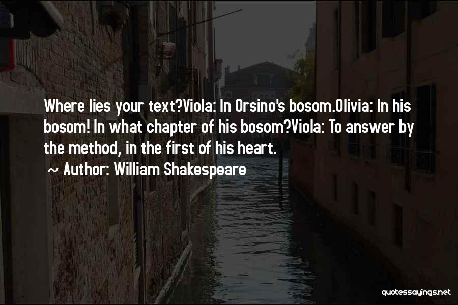 Orsino Shakespeare Quotes By William Shakespeare