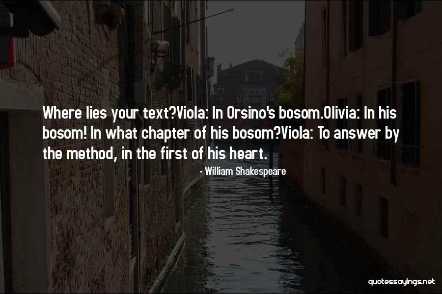 Orsino Shakespeare Quotes By William Shakespeare