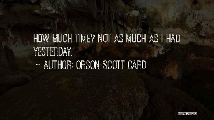 Orson Scott Card Bean Quotes By Orson Scott Card