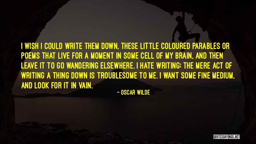 Oscar Wilde On Writing Quotes By Oscar Wilde