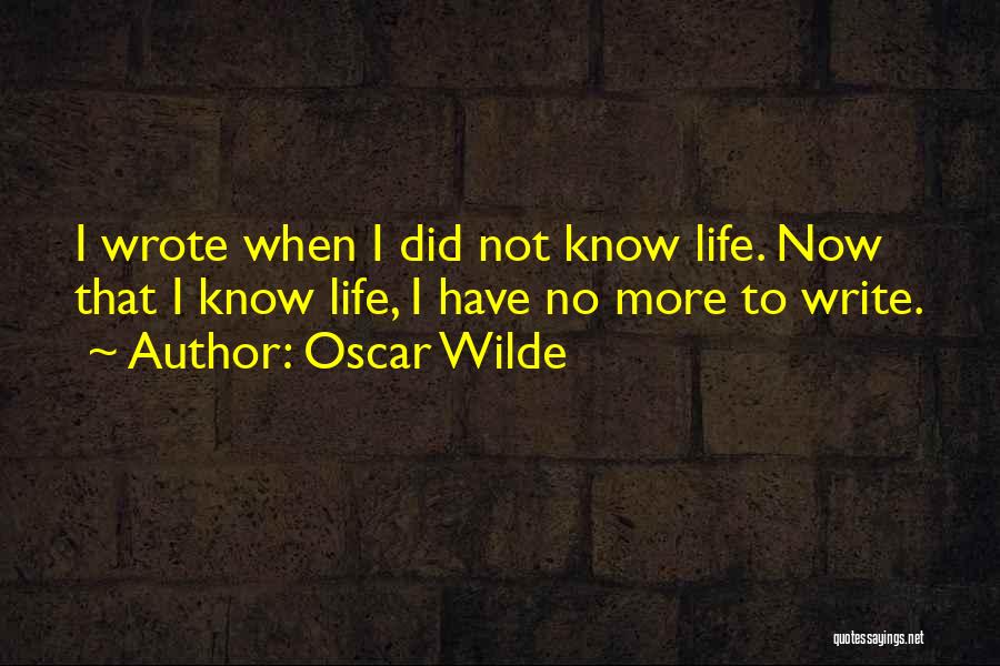 Oscar Wilde's Writing Quotes By Oscar Wilde