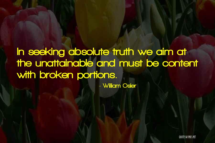 Osler Quotes By William Osler