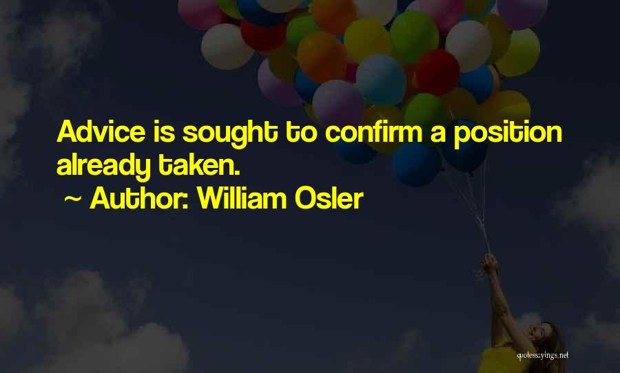 Osler Quotes By William Osler