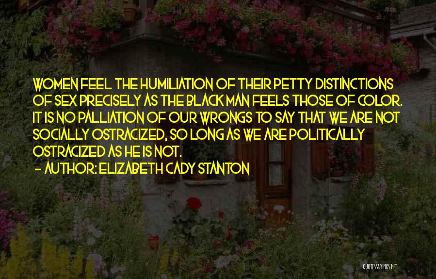 Ostracized Quotes By Elizabeth Cady Stanton