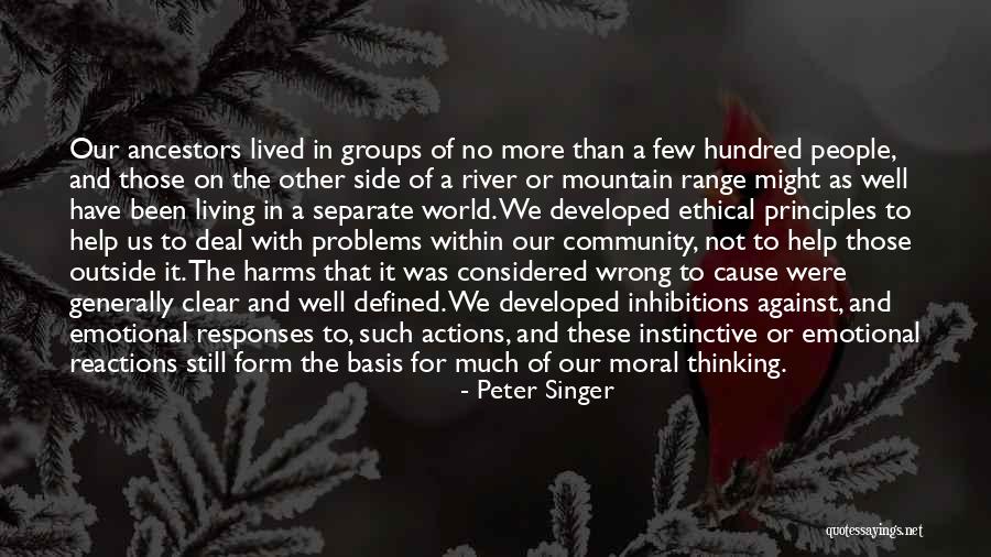 Other People's Actions Quotes By Peter Singer