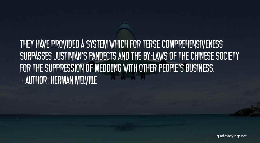 Other People's Business Quotes By Herman Melville