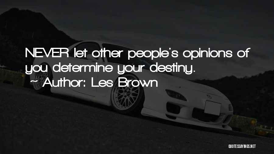 Other People's Opinions Quotes By Les Brown