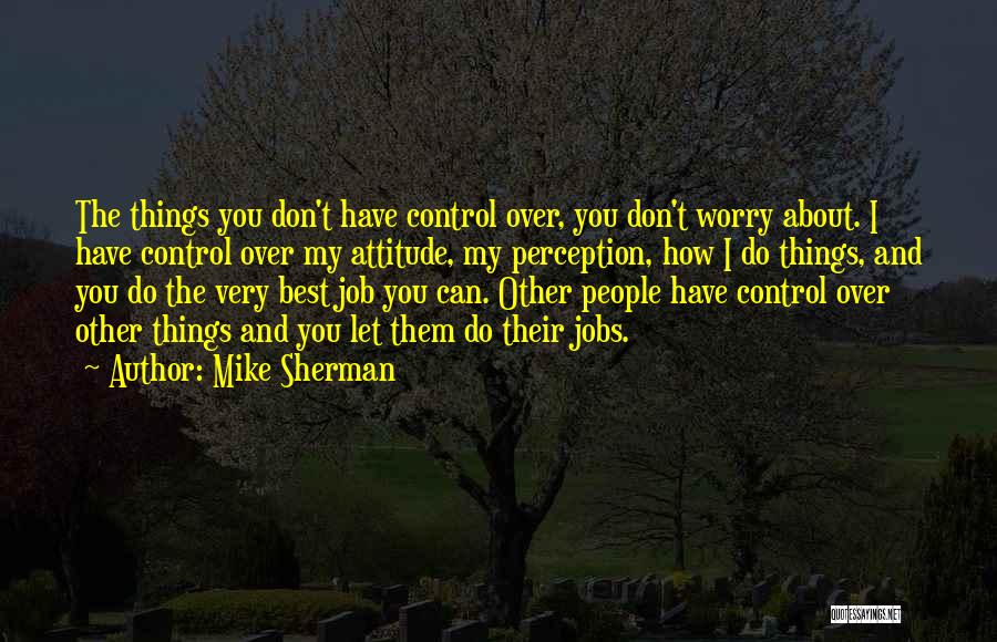 Other People's Perception Of You Quotes By Mike Sherman