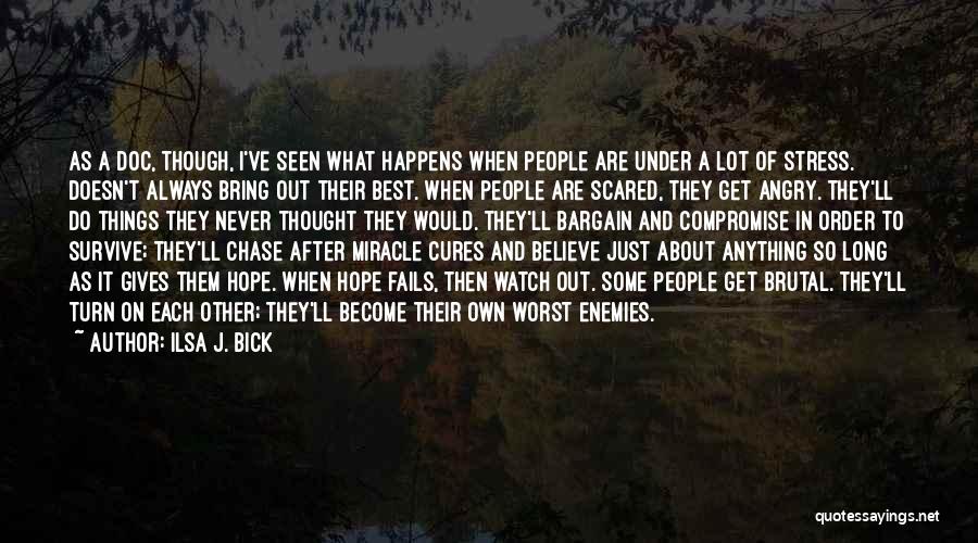 Other People's Stress Quotes By Ilsa J. Bick