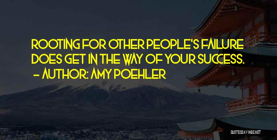 Other People's Success Quotes By Amy Poehler