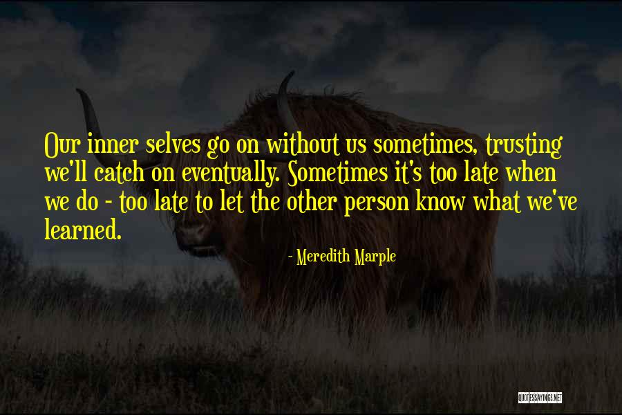 Other Selves Quotes By Meredith Marple Other Selves Quotes By Meredith Marple