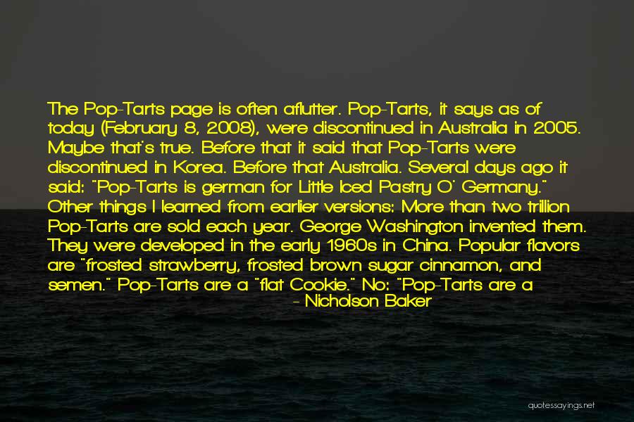 Other Tarts Quotes By Nicholson Baker Other Tarts Quotes By Nicholson Baker