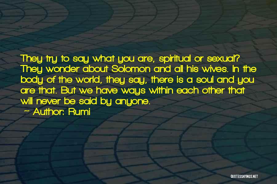 Other Ways To Say Quotes By Rumi