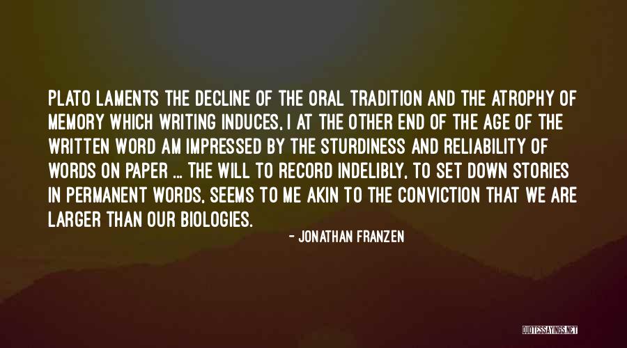 Other Words Quotes By Jonathan Franzen Other Words Quotes By Jonathan Franzen