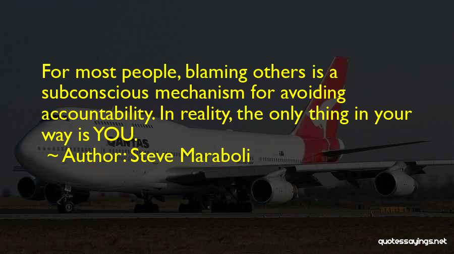 Others Blame You Quotes By Steve Maraboli