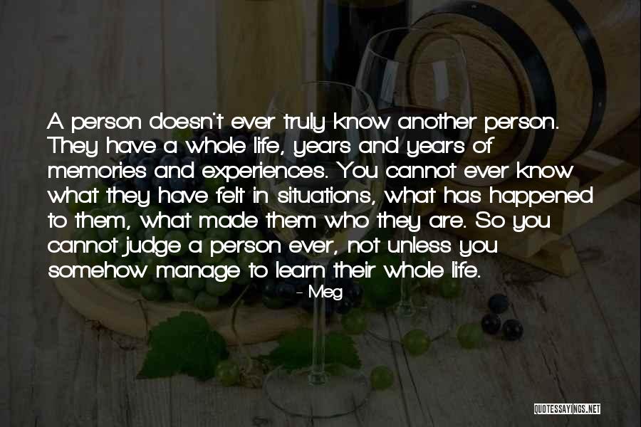 Others Judgement Quotes By Meg Others Judgement Quotes By Meg